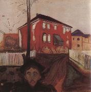 Edvard Munch Red oil